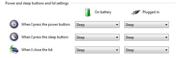 Running the demo In the Windows 7 OS power management settings, set the laptop to go to sleep when the lid is closed.