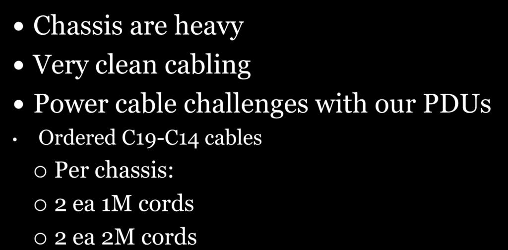 clean cabling Power cable