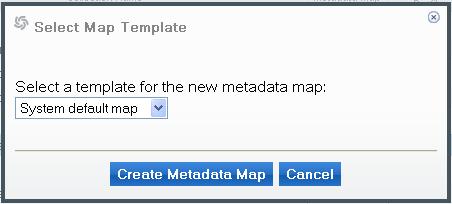 2. The first time you view a collection using the Gateway, you are prompted to select a map template for the collection.