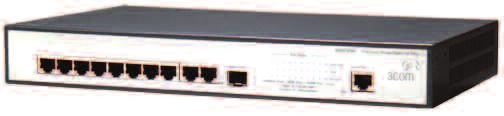 DATA SHEET SWITCHING 3COM OFFICECONNECT MANAGED GIGABIT POE SWITCH Enterprise class, Layer 2 10/100/1000 switch for business of all sizes, as well as remote branch offices, voice ready with PoE and