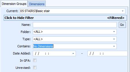 New filtering options on the Dimensions and Dimension Groups lists allowing users to filter by Date Added. The user can specify a start and/or end date and they can filter by both dates and times.