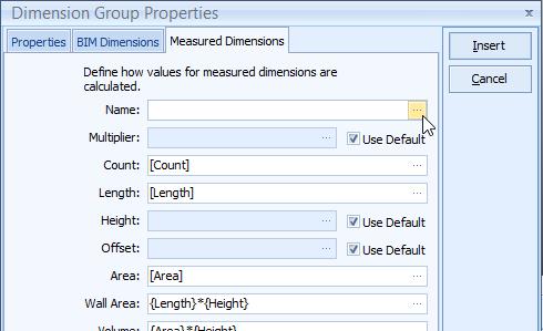 Dimension Group Expression Editor For ease of entry of expressions, an Expression Editor dialog can be opened by clicking on the ellipsis