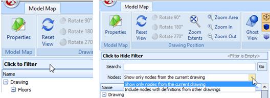 Drawings & Take-off BIM Mapping Filter and Show Mapping Definitions Model Maps can now show nodes that contain mapping definitions but don t exist in the current drawing.