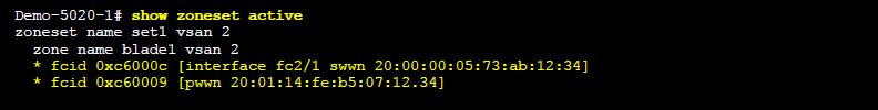 This command is showing the devices that have done a valid FLOGI (fabric login) to the Cisco Nexus switch. The VFC should show the expected port and node WWN of the CNA being used in the server.