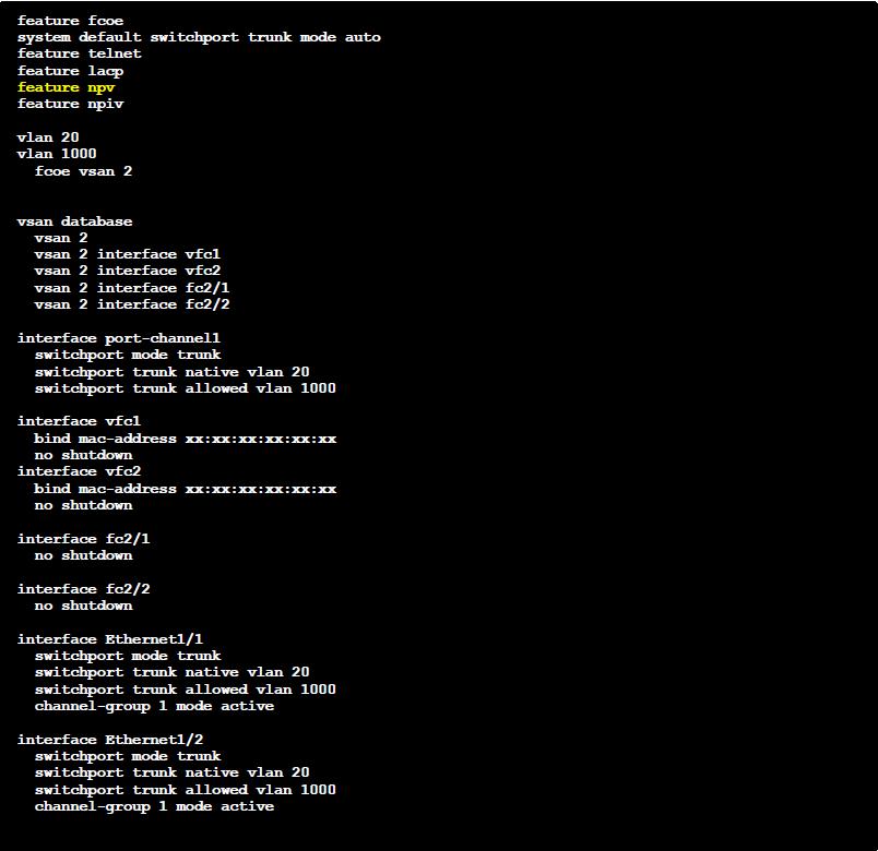 4.1 Configuring the Cisco Nexus 5000 series switch with firmware ver 5.