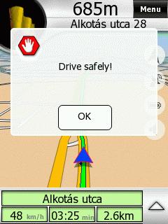mode (5.1.1) on, so igo will not let you use the touch screen when the car is in motion.