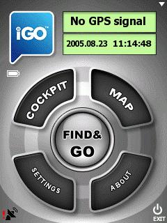 normally igo will start all routes from the last known GPS position. This time you have a specific departure point, so you first select it from the map database.