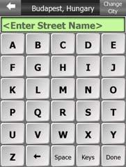 3.2.7 Virtual keyboards igo is designed in a way that you only need to enter letters or numbers when it is inevitable.