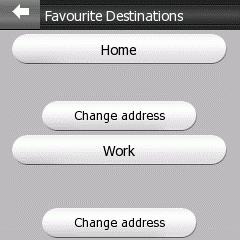 3) as for a route destination, and depending on that choice and the information available, the location will be