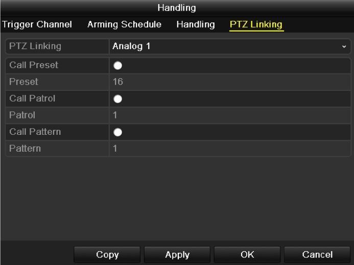 Figure 8.9 Set Arming Schedule of Alarm Input 6. If necessary, select PTZ Linking tab and set PTZ linkage of the alarm input. Set PTZ linking parameters and click Apply to save the settings.