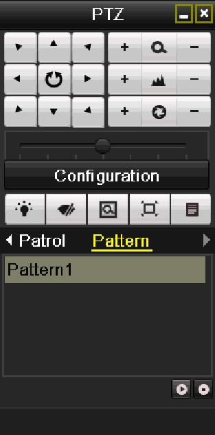 4.3 PTZ Control Toolbar In the Live View mode, you can press the PTZ Control button on the IR remote control, or choose the PTZ Control icon to enter the PTZ