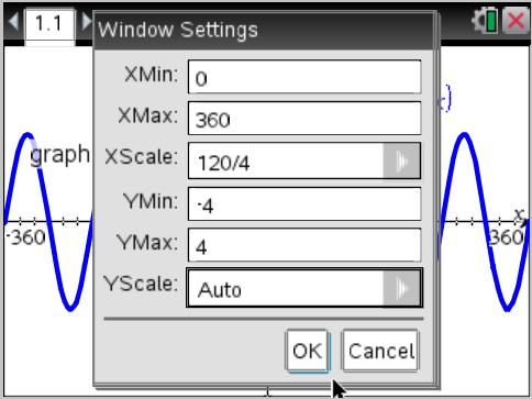 9. Change window set x-scale to the Period