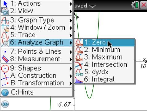 How to use Graphs to Backward Factor Example: Factor 1) On graphs page enter expression 2)
