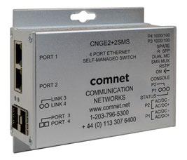 10/100/1000 MBPS INTELLIGENT REDUNDANT RING GIGABIT SWITCH WITH OPTIONAL POE+ v1.4 August 24, 2015 The ComNet is a four port intelligent switch with light management functionality.