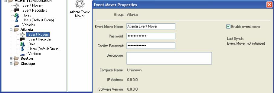 ADDING EVENT MOVERS There should be at least one Event Mover already installed and configured within the system.