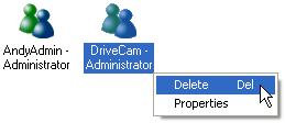 MODIFYING THE DEFAULT DRIVECAM SYSTEM ADMINISTRATOR Once you have created a unique user name and password for the new system administrator, you should log on to the system with this ID instead of the