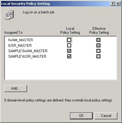 72 Chapter 2 Automating the Windows 2000 Installation FIGURE 2.33 The Local Security Policy Setting dialog box 5. The Select Users or Groups dialog box appears.