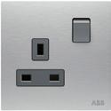 arge variety of sockets outlets, equipped with shutters for increased safety. Single and double pole, round pin, universal socket outlet, references with and without led indicator, 13 A and 15 A.
