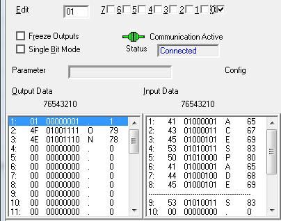 Figure 44 - Decoded string display Train Focus command: This command is very similar to the first one. The parameter is the same, ON or OFF.