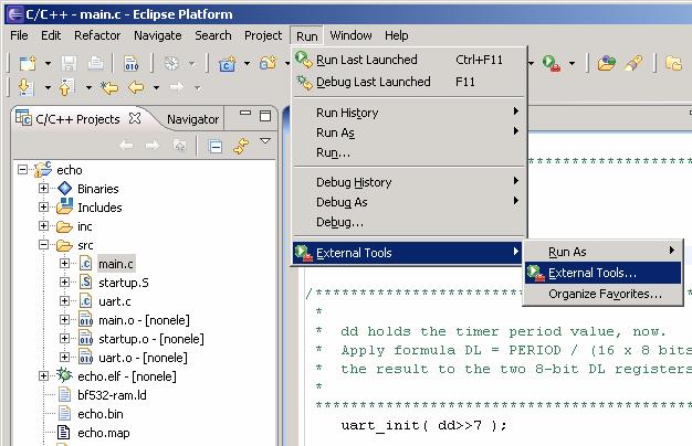5.3 Using Insight debugger as an Eclipse external tool Working with Eclipse I you