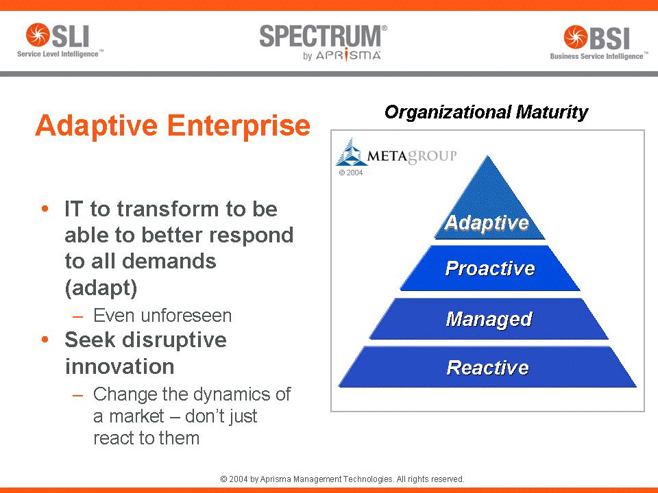 Figure 3 Both Meta and Gartner agree the industry is moving toward requiring IT-business alignment for future successes.