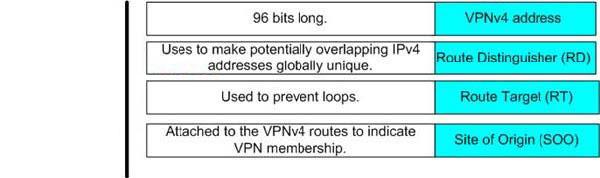 Answer: Explanation: Route targets (RT) are use to tag a vpnv4 route to indicate vpn membership.