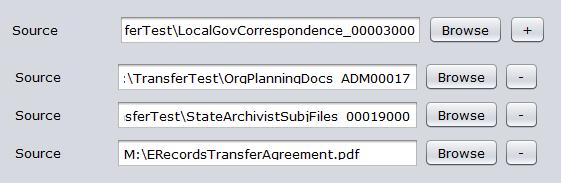 If you would like to select multiple folders, you can add them by clicking + in the Deliver tab. ***Remember to include the completed Electronic Records Transfer Agreement in the transfer. 3.