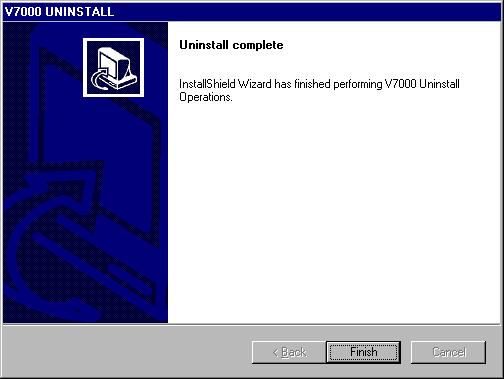 V7000 Software Installation and Activation Guide The process ends with a standard Finish Window (Figure 5-7). Figure 5-7 Uninstall Process Finish Window 5.