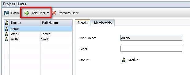 The "Add user" dialog opens.