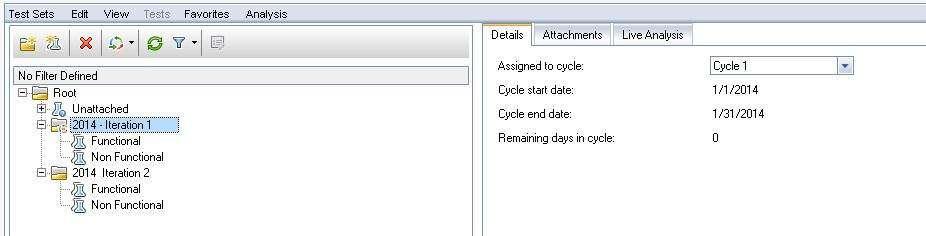 Step 2 : Upon creating root folder, testers can assign it to a specific cycle on