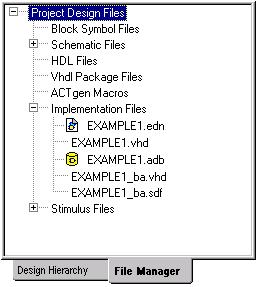 7. Save and Close Designer. From the File menu, click Exit. Select Yes to save the design before closing Designer. Designer saves all of the design information in a *.adb file. The file example1.