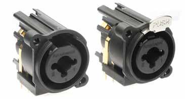 NEW ITEMS AC SERIES CHASSIS CONNECTORS C - TYPE LOW PROFILE DUAL JACK / XLR CONNECTORS Features: Two connectors in the one housing.