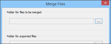 Merging All the Split Movie Files in the Folder and as a Single File Click the Merge split files button in the main window.