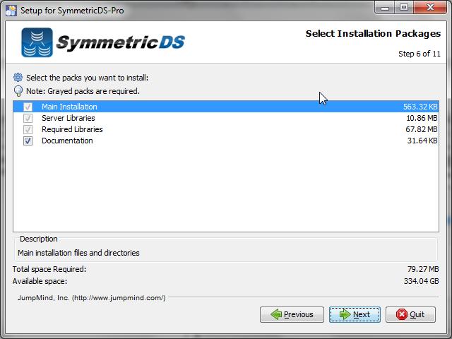 SymmetricDS can be started manually from a Program Shortcut or as a