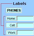 Label Identifies the purpose of a cell or text box, displays descriptive text (such as titles, captions, pictures), or provides brief instructions.