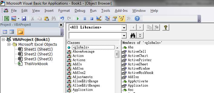 An Object Method can be called by referring to the object name followed a dot and then the method name. For example, the current active Workbook can be saved using the code: ActiveWorkbook.