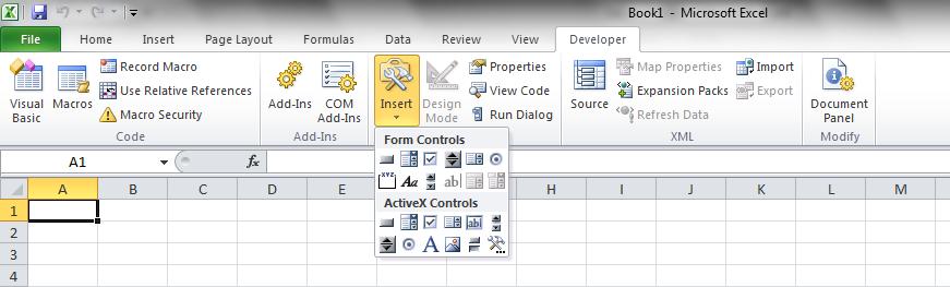 2. Working with Excel VBA Control 2.1 Overview The main objects used to help a person interact with the computer are Windows controls.