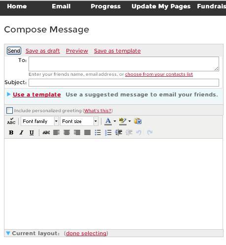 Sending Email Click Email to begin messaging your contacts. The new email system is easier to use and far more versatile. 1. You may enter an email directly into the To field of the composition page.