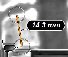 Measuring Distance 2.3.2 Measuring Distance General Information The Distance function allows you to measure the distance between any two points in the image. How to Measure Distances Figure 9 Step 1.