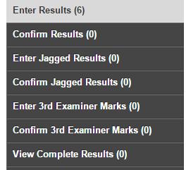 RESULTS STATUS INDICATORS INDICATORS BY SESSION results which are waiting to be entered for the first time.