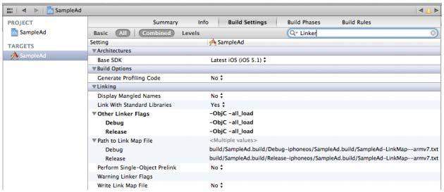 Figure 2-5: Xcode Build Settings After you have set up your ios Project, follow the instructions in Section 2.3 Using the ATTAdView Class. 2.3 Using the ATTAdView Class This section describes how to use the ATTAdView class in your app, including implementing the listener callback methods.