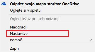 Po potrditvi (kliku na gumb V redu) se prične postopek sinhronizacije: datoteke s spletne hrambe OneDrive se prenesejo na napravo.