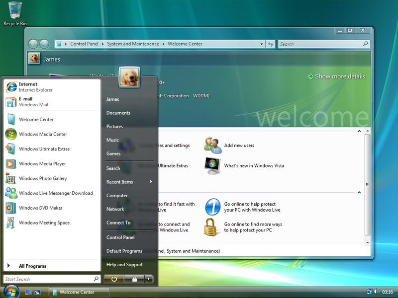 Leta 2006 je bil pripravljen naslednji OS: Windows Vista. Njegov razvoj je trajal približno pet let, ker je bil v nasprotju z Windows XP zasnovan na novih temeljih.