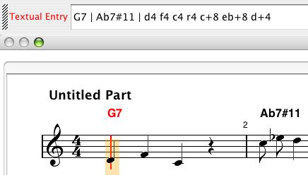 13 chords to the end of the text entry if you wish. The textual entry can also be edited selectively using the mouse to select characters. 31.