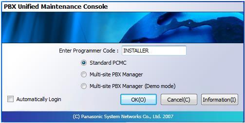 Dealers can get the latest version of the UPCMC from www.panasonicpartnerportal.com (UPCMC version 7.8.1.