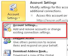 Microsoft Outlook 2010 Basics 61 Accessing a