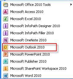 Microsoft Outlook 2010 7 Getting Started with Microsoft Outlook 2010 Starting Microsoft Outlook You will use your Ulink Userid and password to enter your