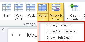 Microsoft Outlook 2010 Basics 73 Working with the Month View 1.