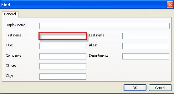 98 Microsoft Outlook 2010 Basics 4. Click in the First Name field. 5.