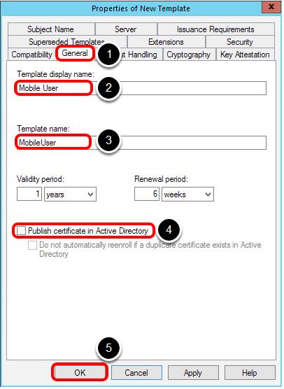 2. Right-click on the User template. 3. From the context menu, select Duplicate Template. NOTE -This duplicate certificate template will be used by AirWatch.